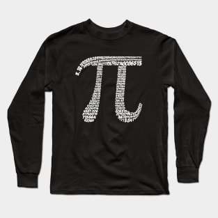 Pi Symbol 3.14 - 400 decimal values Long Sleeve T-Shirt